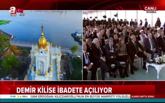 Cumhurbaşkanı Erdoğan Demir Kilise'nin açılışında konuştu