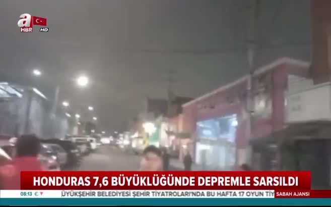 Honduras 7,6 büyüklüğünde depremle sarsıldı