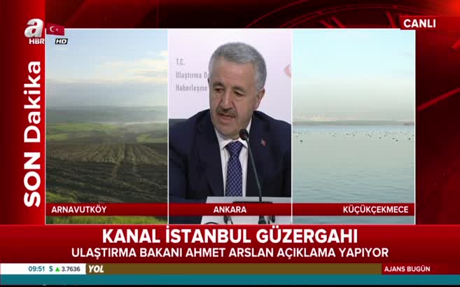 Bakan resmen açıkladı! İşte 'Kanal İstanbul'un güzergahı