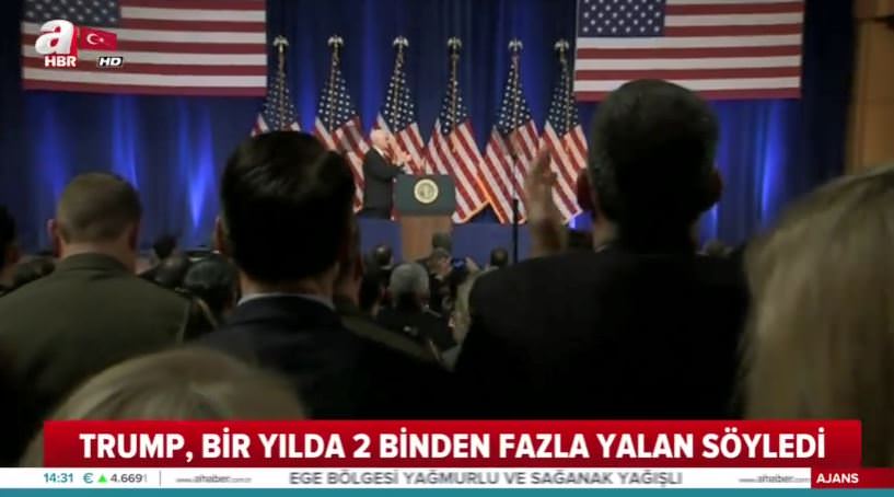 Trump, bir yılda 2 binden fazla yalan söyledi