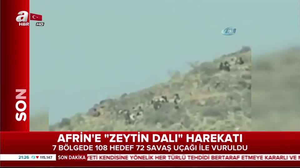 İşte Afrin’in bombalanma anı!