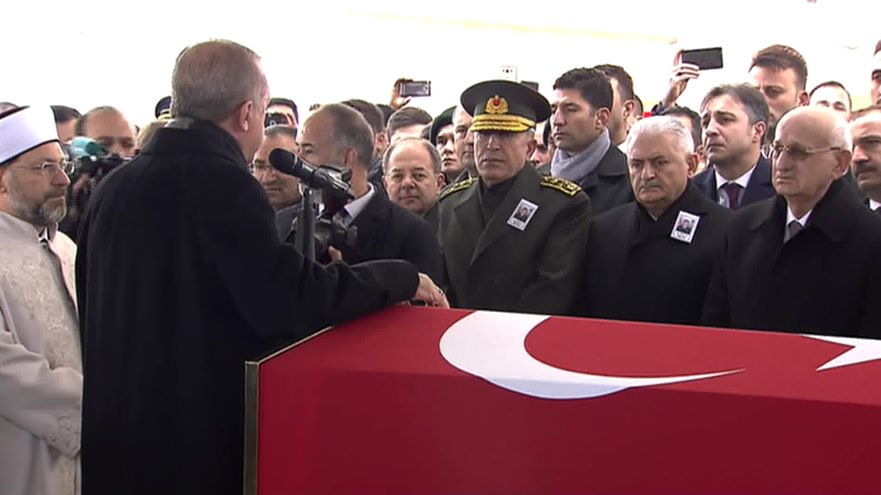 "Zeytin Dalı" Harekatı şehidi Musa Özalkan son yolculuğuna uğurlandı