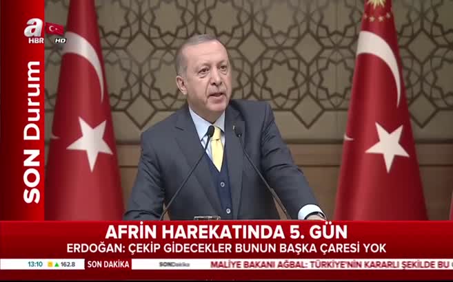 Cumhurbaşkanı Erdoğan, Afrin'deki son durumu açıkladı