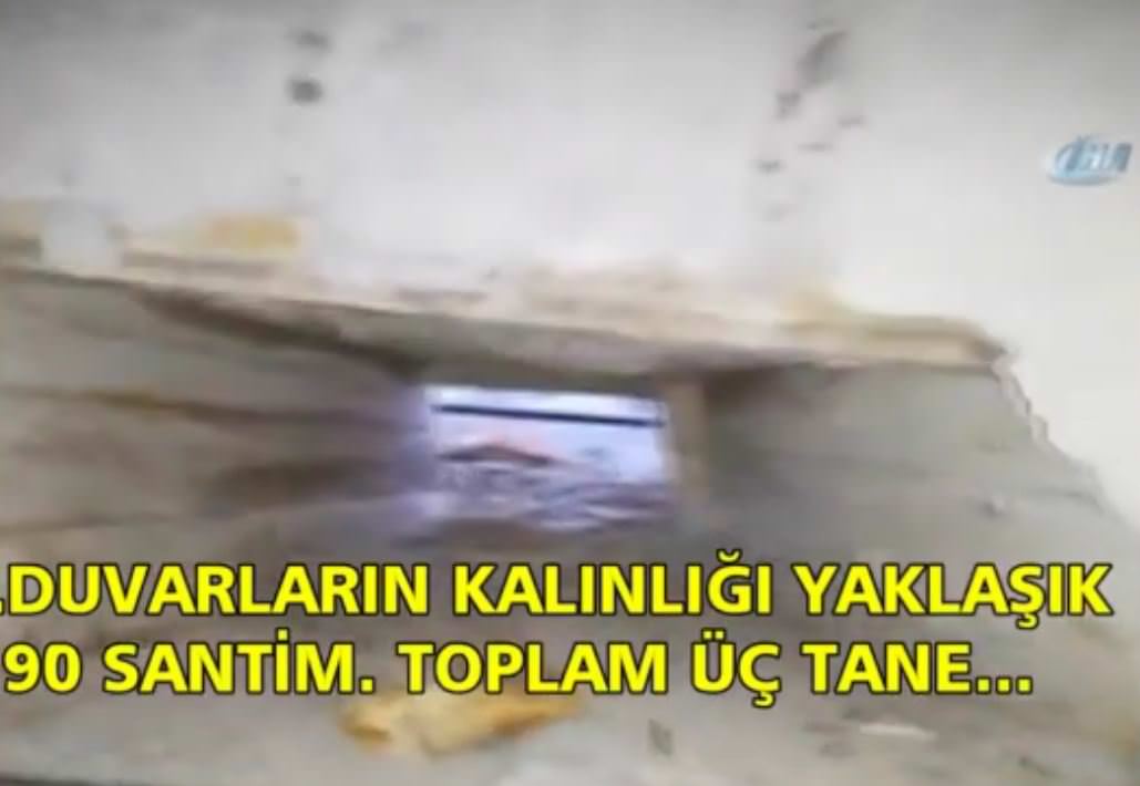 Afrin'de ele geçirilen mevzi böyle görüntülendi