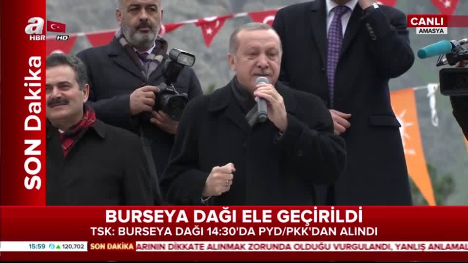 Cumhurbaşkanı Erdoğan'dan Burseya Dağı mesajı