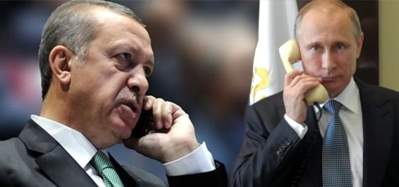 Erdoğan, Putin ile telefonda görüştü