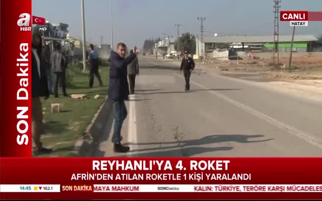 Teröristlerden Reyhanlı'ya 4.roket!