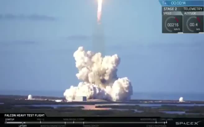 Dünya bu anı bekliyordu! Falcon Heavy fırlatıldı!