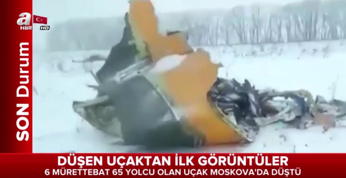 Rusya'da 71 kişinin öldüğü kazadan ilk görüntüler