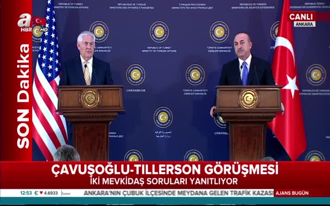 ABD Dışişleri Bakanı Rex Tillerson'dan Menbiç ve FETÖ açıklaması