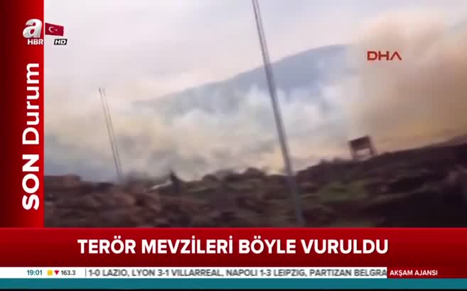 Terör mevzileri böyle vuruldu