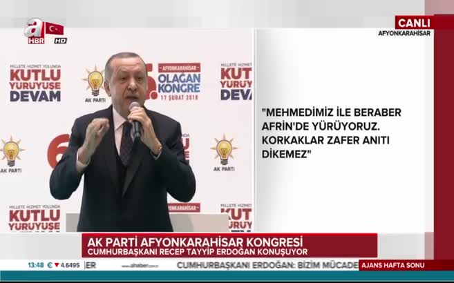 Cumhurbaşkanı Erdoğan: Kızılelma sonsuzluktur!