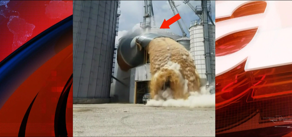 Silo çöktü! Mısırlar patladı