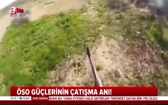 ÖSO güçlerinin çatışma anları kamerada!