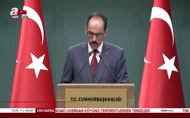 Cumhurbaşkanlığı'ndan açıklama: Terör konvoyu Afrin'e giremedi