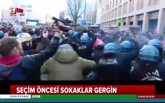 İtalya sokakları seçim öncesi karıştı!