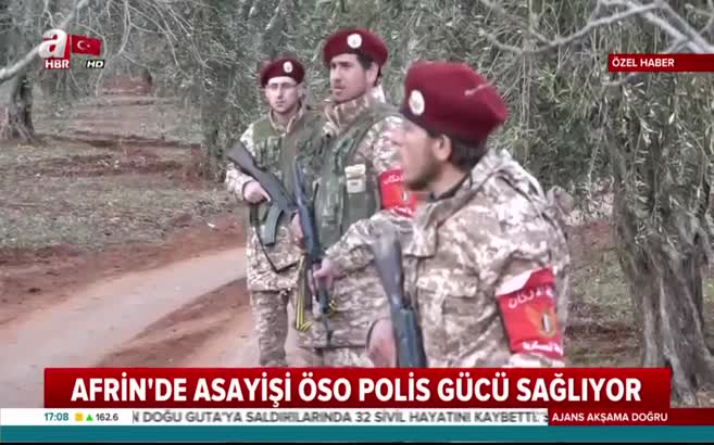 Afrin'de asayişi polis gücü sağlıyor