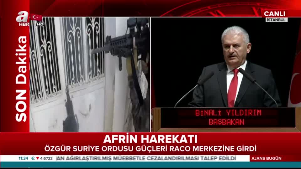 Başbakan Binali Yıldırım: Harekat Afrin ile sınırlı değil