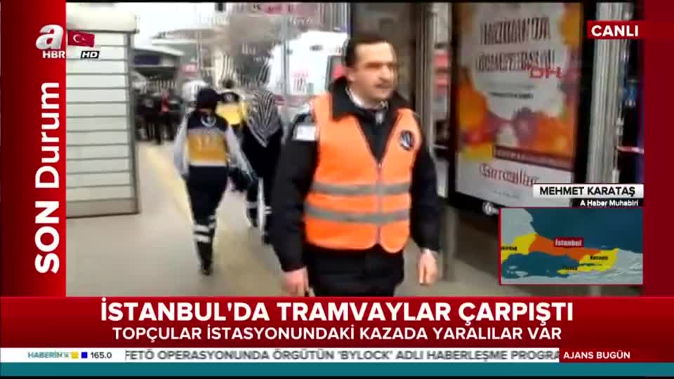 İstanbul'da tramvaylar çarpıştı! Olay yerinden ilk görüntüler