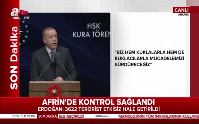 Cumhurbaşkanı Erdoğan: Bir gece ansızın gelip Sincar'ı da temizleriz