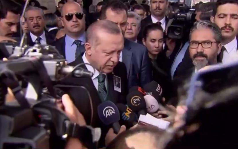 Cumhurbaşkanı Erdoğan, Hasan Celal Güzel’in cenazesinde konuştu