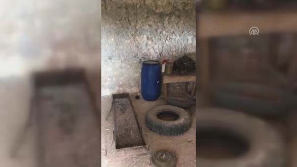 Afrin'de PKK'nın patlayıcı imalathanesi bulundu