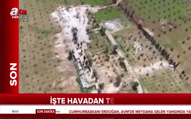 Tel Rıfat havadan görüntülendi