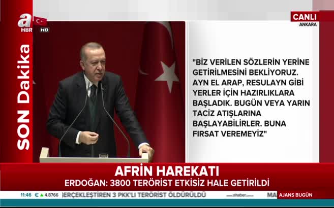 Erdoğan açıkladı: "Bizim için Kandil neyse Sincar da odur!"