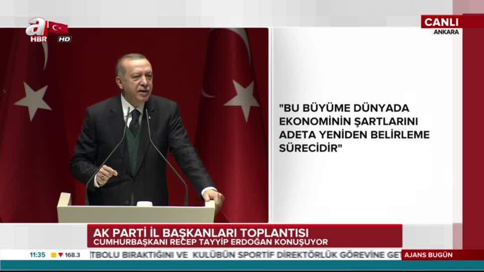 Erdoğan: Türkiye üzerinde oynanan tüm oyunları bozacak