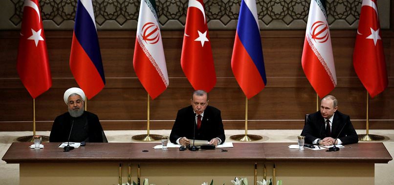 Erdoğan, Ruhani ve Putin'den ortak açıklama