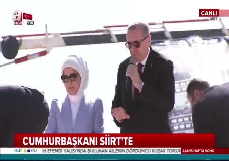 Cumhurbaşkanı Erdoğan'dan Siirt'e müjde