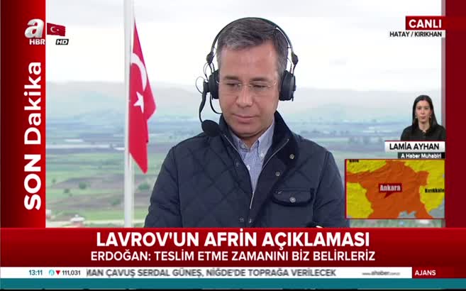 Cumhurbaşkanı Erdoğan'dan Rus Bakan Lavrov'a "Afrin" yanıtı