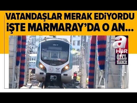 Marmaray’da Vagonlar, Tek Tek Dezenfekte Ediliyor! / A Haber